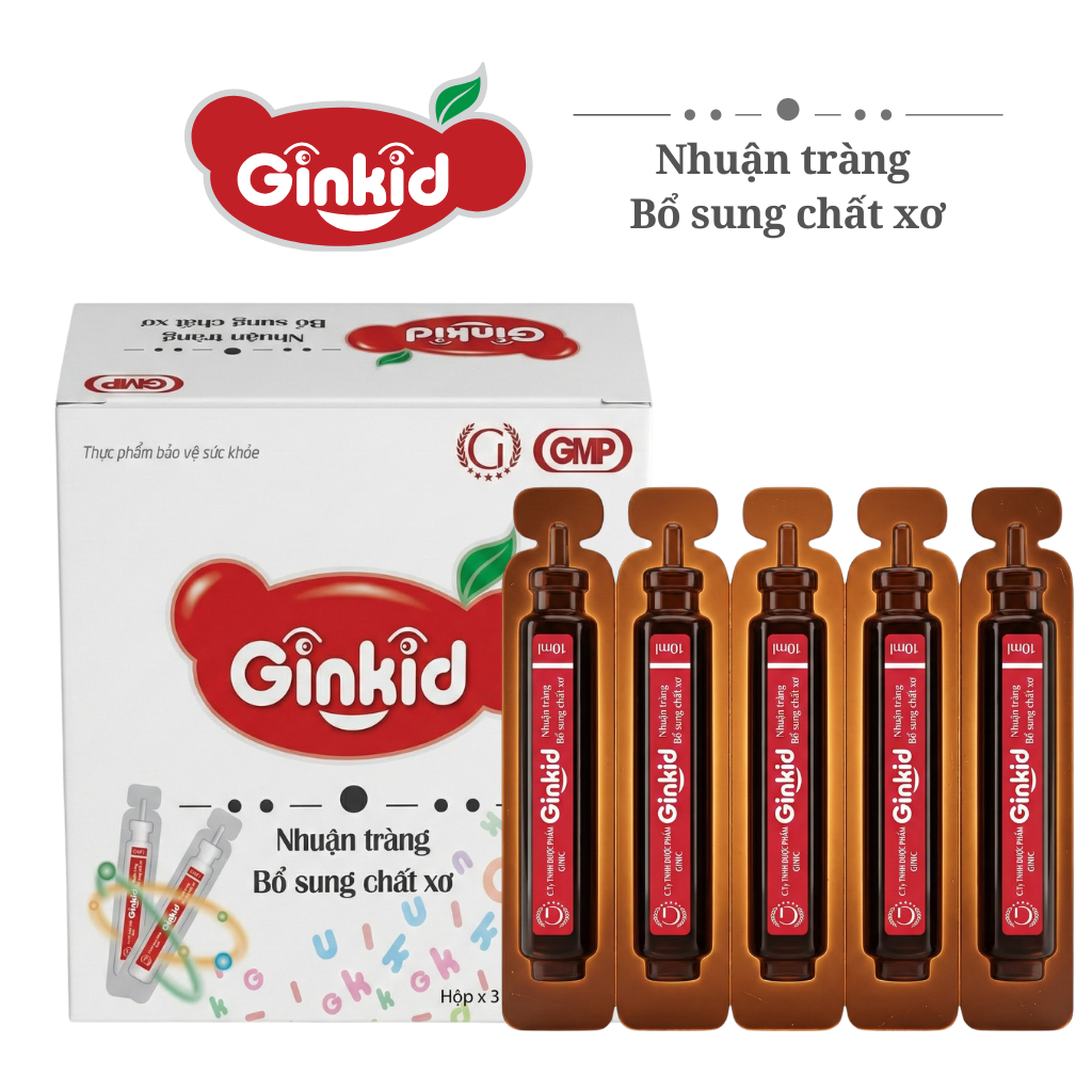 Tpbvsk GINKID NHUẬN TRÀNG BỔ SUNG CHẤT XƠ